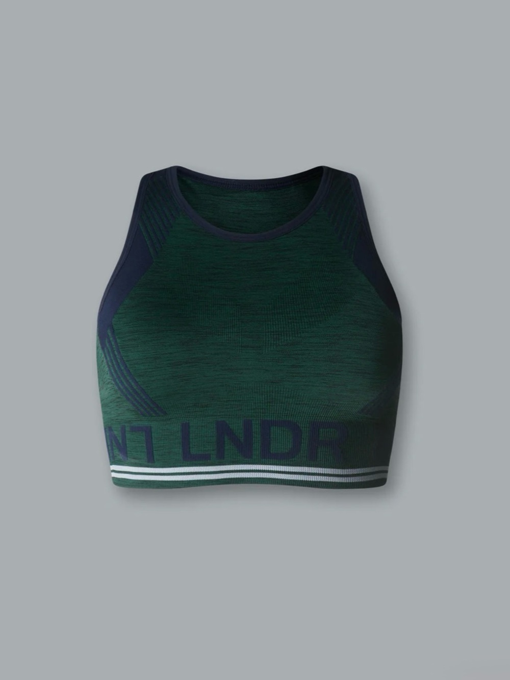 LNDR | Aero Dynamic Bra in Dark Green Marl, Size M-L